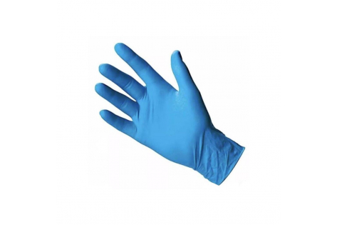 Jednorázové rukavice nepudrované nitrile simple modré 100ks L