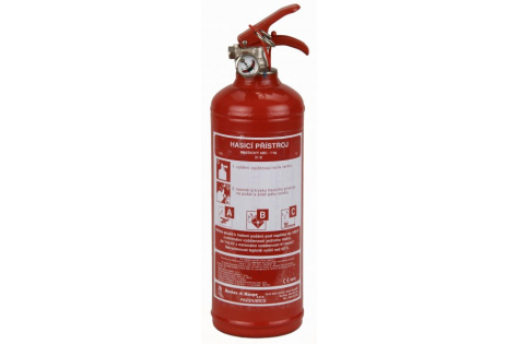 Práškový hasicí přístroj 1 kg s manometrem - PR1e - včetně revize