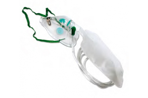Kyslíková maska s rezervoárem  a 2m prodlužovací hadičkou